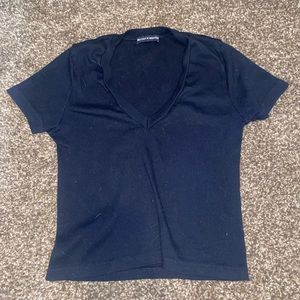 Brandy Melville Navy Blue Top